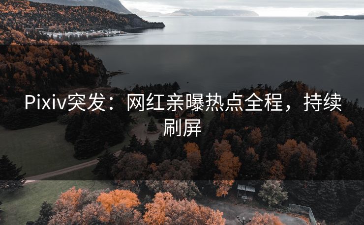Pixiv突发：网红亲曝热点全程，持续刷屏
